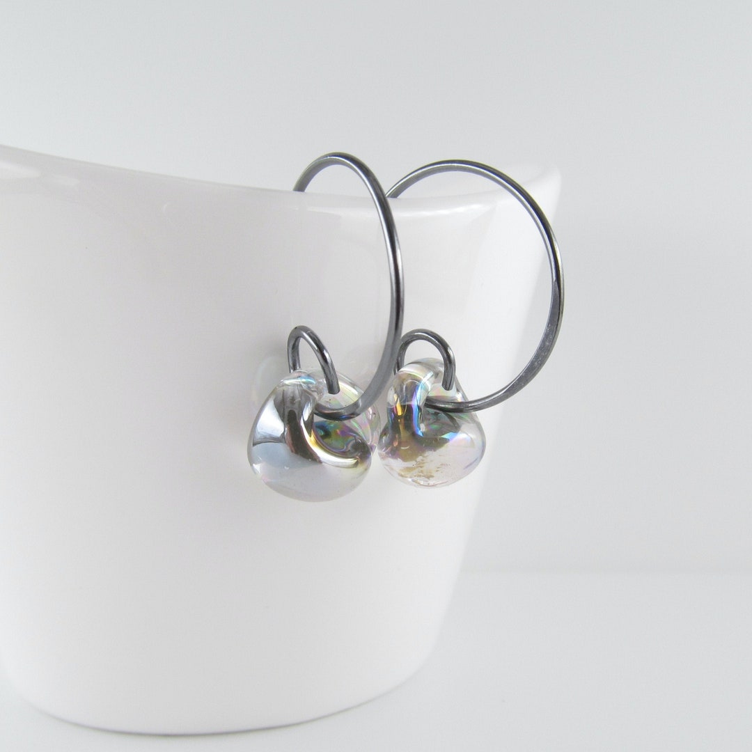 Earring Small Hoop Apenn Gunmetal - Elk Accessories main image 1