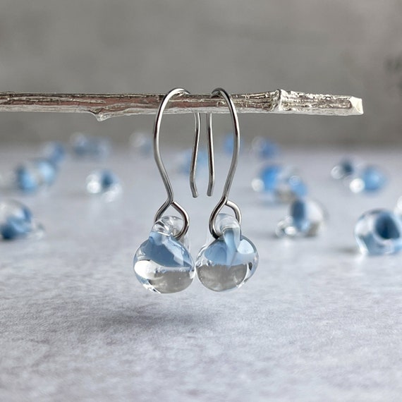 Orecchini Pendenti Per 18° Compleanno In Argento 925 - Fili, Drops, Fatto A Mano