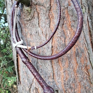 Handgefertigte Känguruhleder Peitsche: Indiana Jones Style Cosplay Requisite