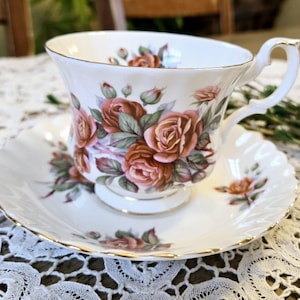 Royal Albert &quot;centennial rose&quot; teacup and saucer set
