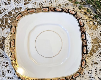 ヴィンテージ ロイヤルアルバート クラウンチャイナ 手描き青伊万里