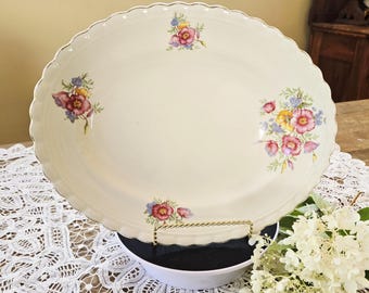 J & G Meakin Sunshine "SOL" vintage serveringsfat i benporslin
