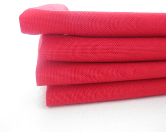 Cloth Napkin - Cherry Red - 100% Cotton