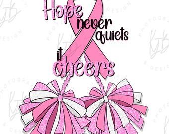 Pink heraus jubeln Shirt PNG | Brustkrebsbewusstsein (Digitaler Download)
