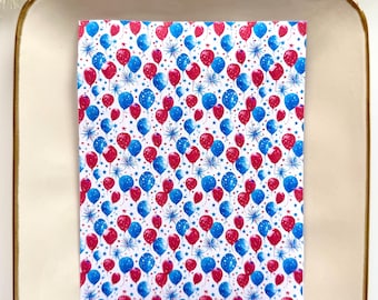 In water oplosbare polymeerklei transfer – patriottische ballonnen oorbelontwerp (patriotic #12)