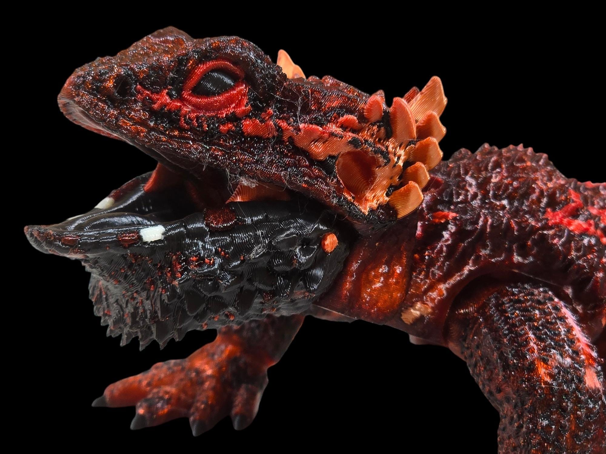 Bearded Dragon 3d STL File - Articulated Lizard Digital Download