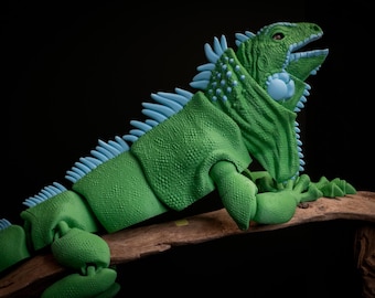Articulated Iguana - DIGITAL FILE - Stl