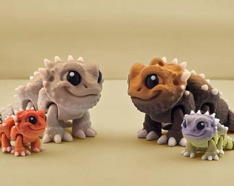 Articulated Chibi Bearded Dragon - Mini Articulated Lizard