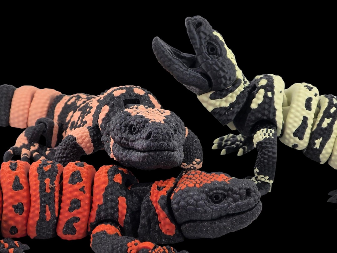 Articulated Gila Monster - 3d Digital File Articulated Lizard - Etsy