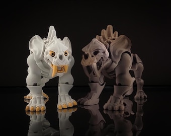 Skelet sabeltand - 3D DIGITAAL STL-BESTAND