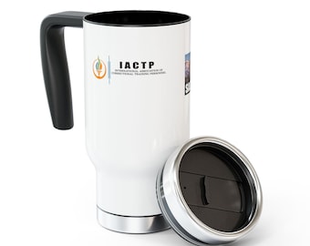 Tazza da viaggio IACPT in acciaio inossidabile con manico, 414 ml (14 oz)