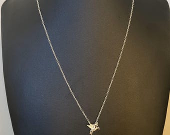 Sterling Silver Pegasus Necklace – Elegant Horse Jewelry