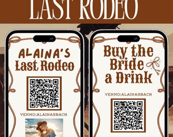 Last Rodeo Buy the Bride a Drink Template | Western Bachelorette Instagram Story | Cowgirl Bachelorette Canva Template