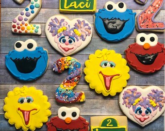 Sesame Street Cookie Etsy Sesame Street Cookie Etsy