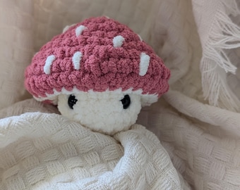 Handmade Crochet Mushroom Plush – Cottagecore Toadstool Toy