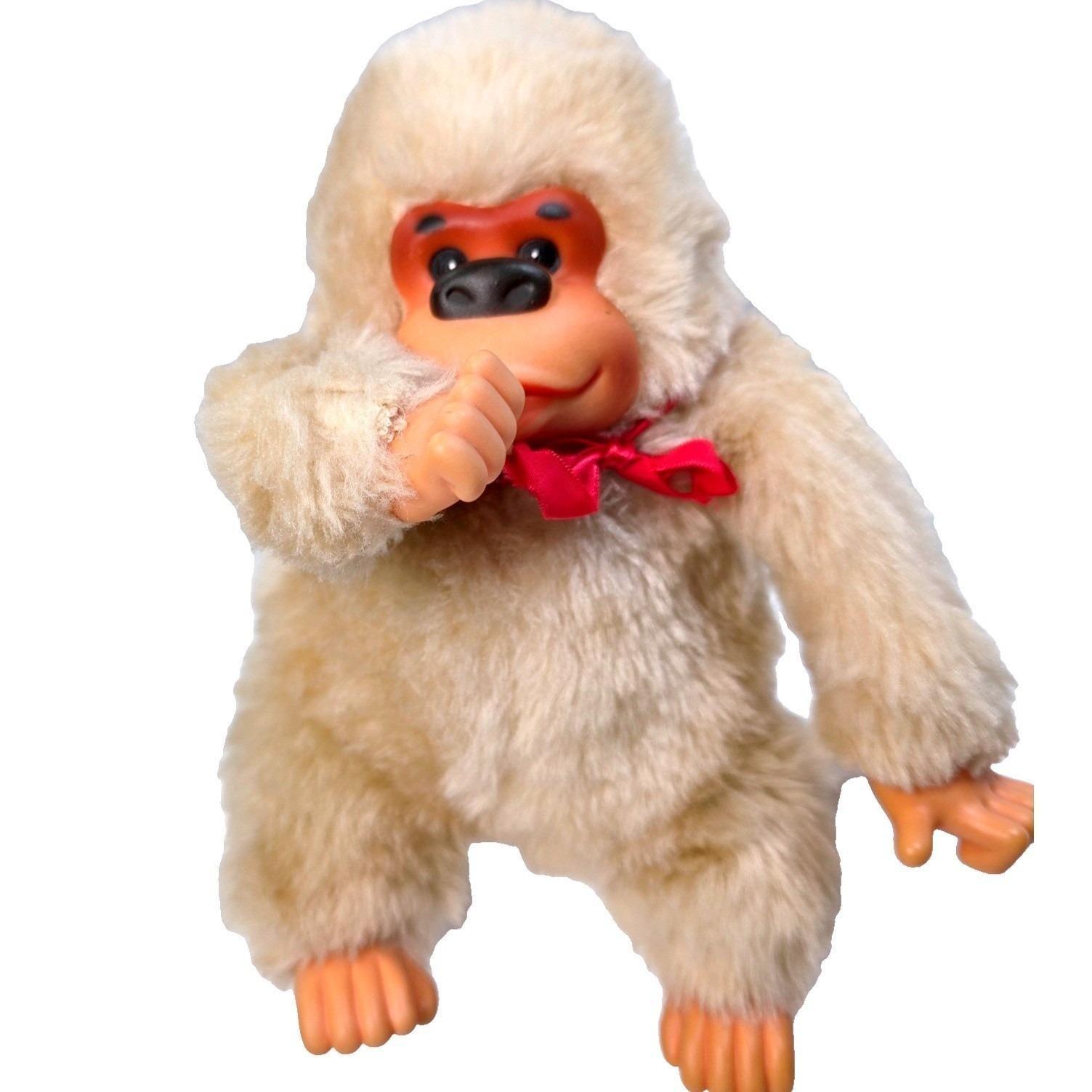 笑い転げる猿　ぬいぐるみ　新品 クラシック PingkyMonkey 猿 ぬいぐるみ : ぬいぐるみ 人形 70s
