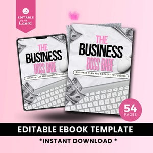 Business Boss Babe-gids, hoe je een winstgevend online merk bouwt, vrouwelijke ondernemers en merkstrategieën, canva-sjabloon voor e-books