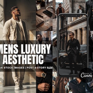 ラグジュアリーな男性向け画像、美的写真、Instagram、スレッド、メールマーケティング、ブログ+Pinterest、デジタルマーケティング、ソーシャルメディアコーチ、MRR PLR