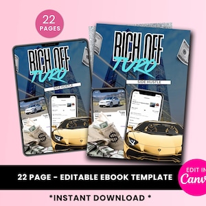 Guía para empresas de alquiler y uso compartido de vehículos, estrategias paso a paso para el éxito de Turo, consejos para escalar flotas e ingresos pasivos, plantilla de Canva para ebooks de PLR y MRR