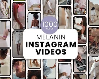 Melanin Aesthetic Video Reels for Instagram Reels + Tiktok | Digital Marketing, Social Media Coaches, | MRR | PLR