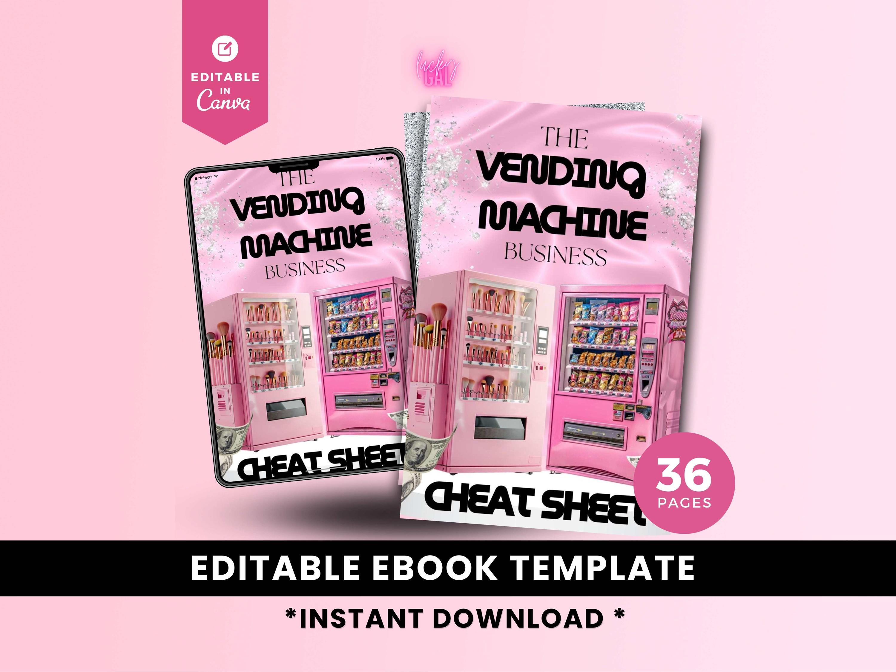 Vending Machine Service Sheets.pdf Vending Machine Business Cheat Sheet Ebook Guide, DFY Canva Template - Etsy