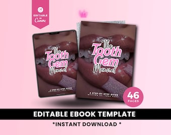 Tooth Gems Business Template Guide, How to Apply & Sell Tooth Jewelry Manual, Application Steps, Pricing, Marketing for Beauty Entrepreneurs
