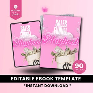 Guide des entonnoirs de conversion rentables, comment créer et optimiser des entonnoirs de conversion pour plus de prospects et de conversions pour les débutants, modèle eBook Canva