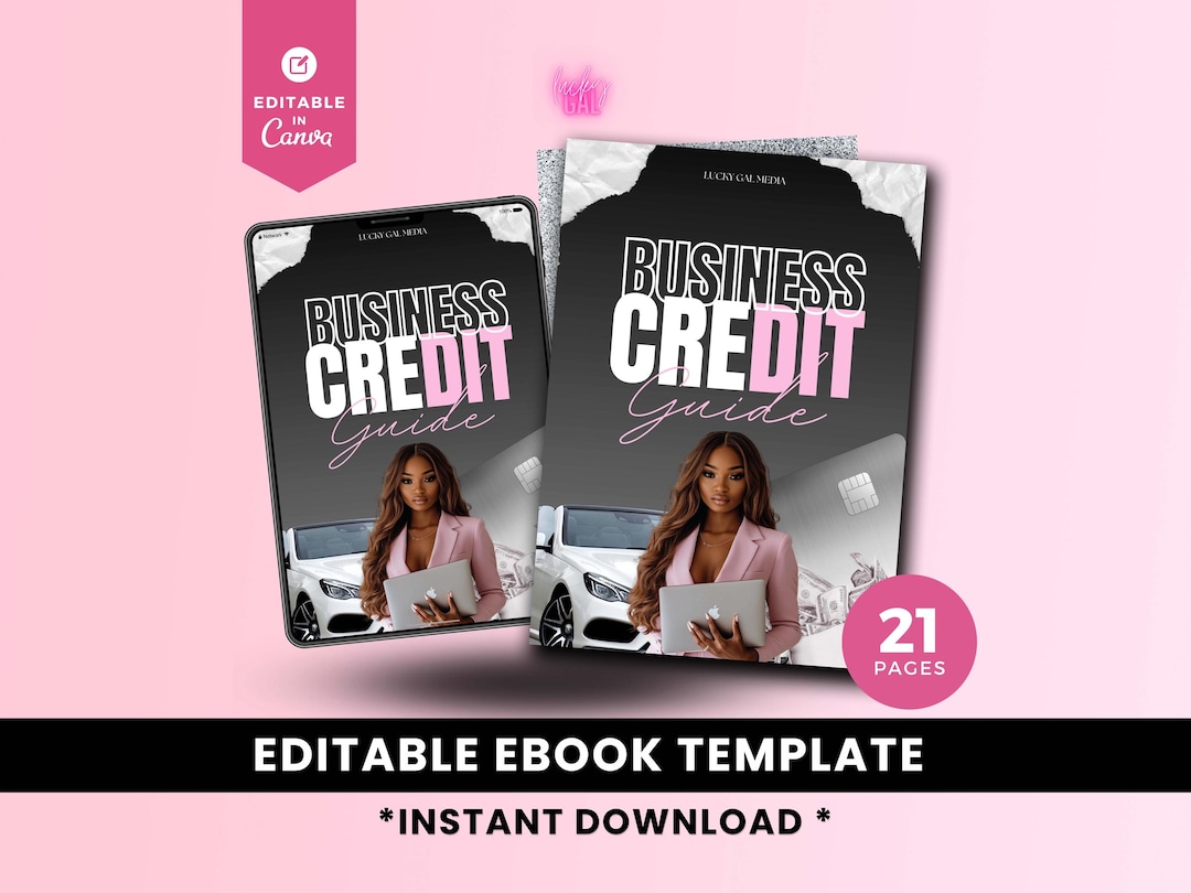 Business Credit Guide + Credit Repair Ebook, Canva Editable Template ...