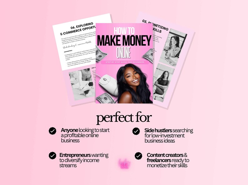 How to Make Money Online, Passive Income Strategies & Side Hustle Guide, Digital Business + Work from Home Ideas, Digital eBook image 4