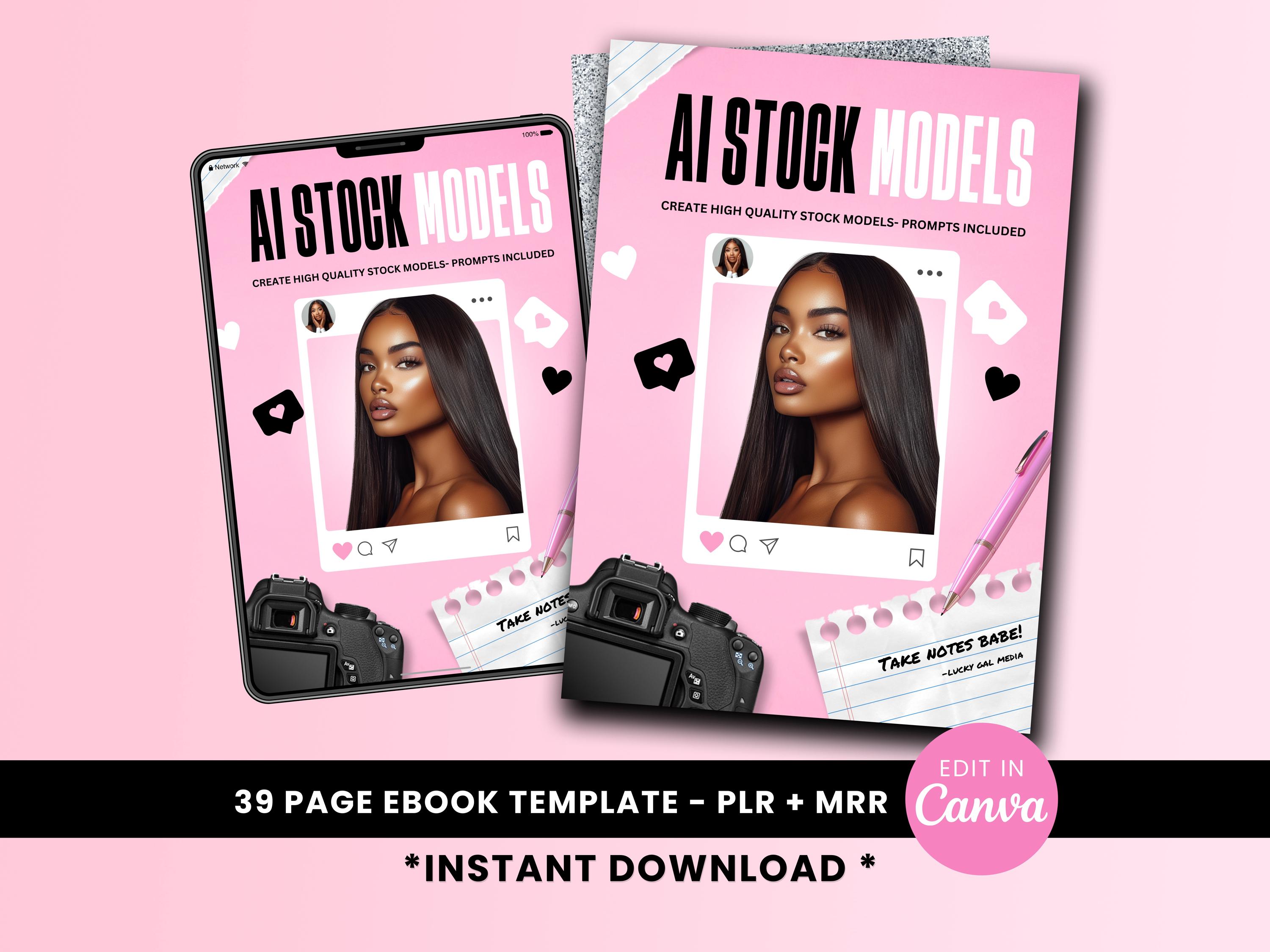 Ai Stock Models Photography Guide: Create & Sell Stunning AI Fashion Models, Digital Images, Passive Income eBook Template PLR MRR