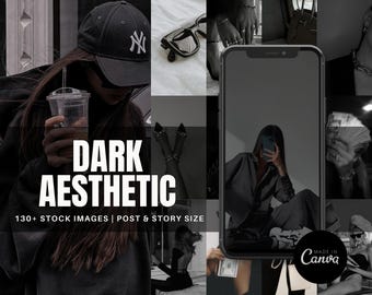Dark Moody Aesthetic Images for Instagram, Threads, Email Marketing, Blogs  + Pinterest | Digital Marketing, Social Media Coaches, | MRR PLR