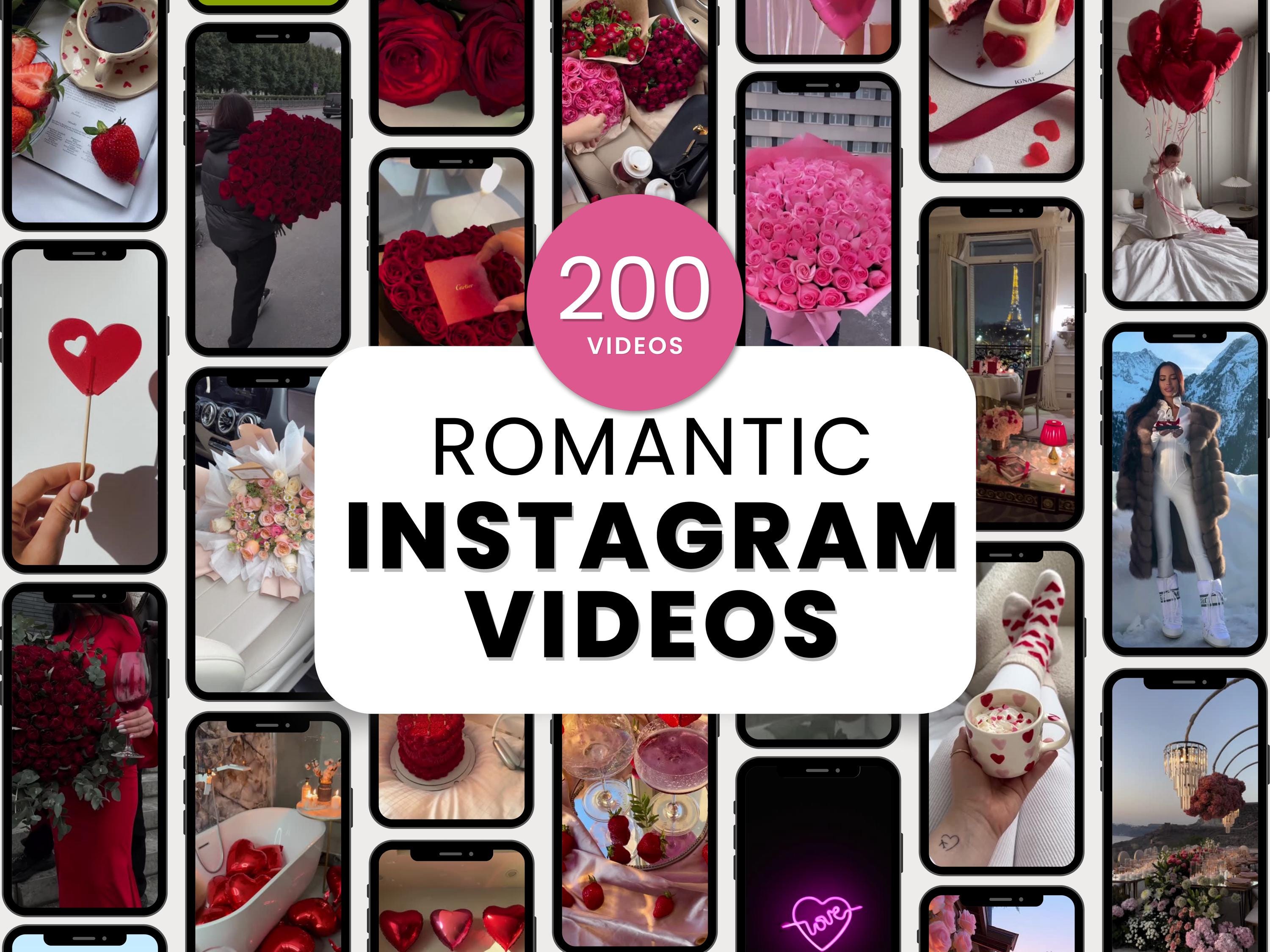 Valentine's Day and Love / Romance Aesthetic Video Reels for Instagram Reels + Tiktok | Digital Marketing, Social Media Coaches, | MRR | PLR