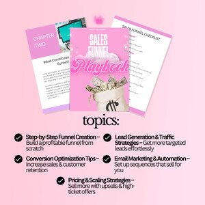 Profitable Sales Funnels Guide, How to Build + Optimize Funnels for More Leads & Conversions for Beginners, eBook Canva Template image 3