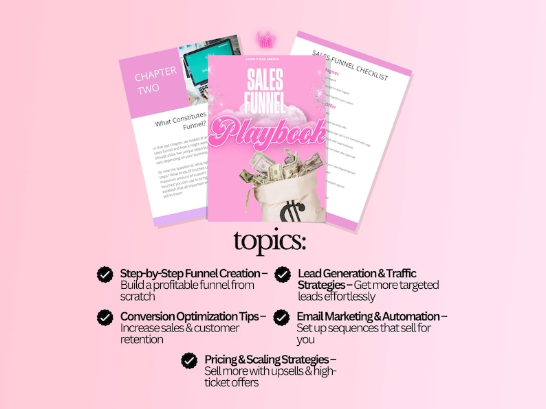 Profitable Sales Funnels Guide, How to Build + Optimize Funnels for More Leads & Conversions for Beginners, eBook Canva Template image 3