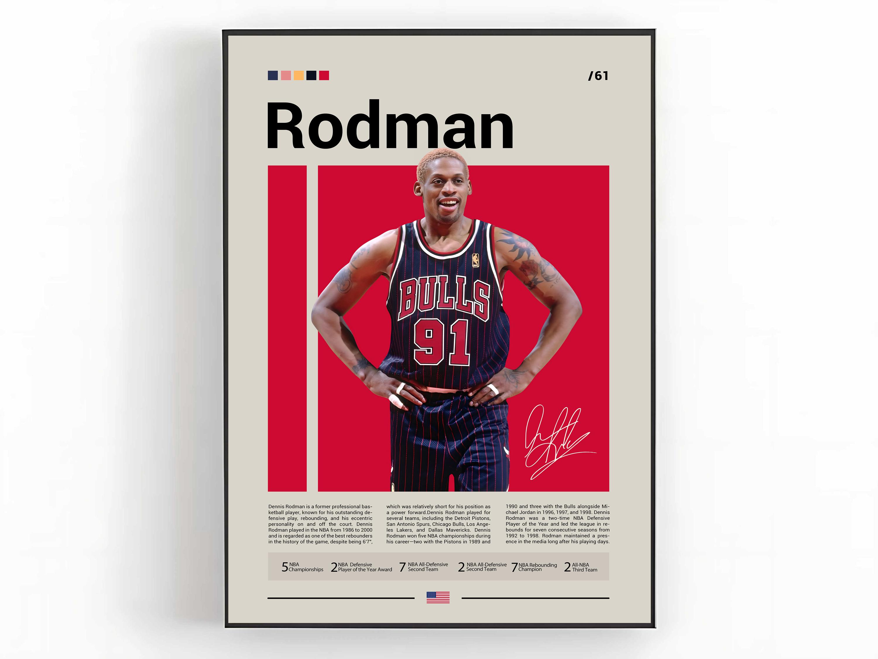 Dennis Rodman ショーダウンカード 1996-1997 積もら