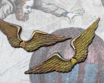 Oxidized Brass Wings - Choose Quantity