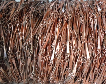 Vintage Copper Plated Twisted Link Chain 3 Feet