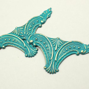 Verdigris Patina Brass Victoriaanse stempelen