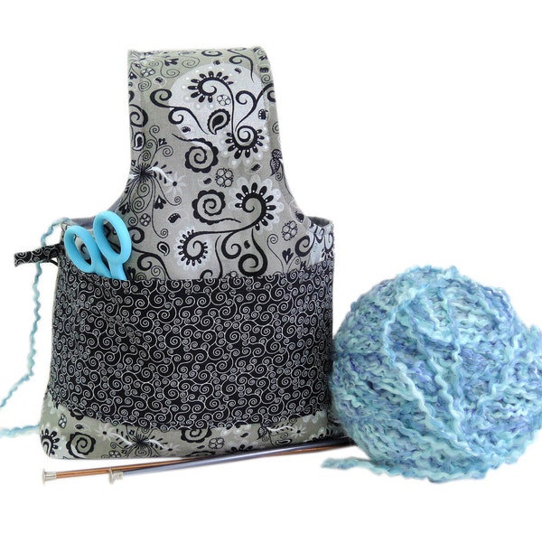 knitting project bag crochet project bag small project bag organizer wristlet project bag