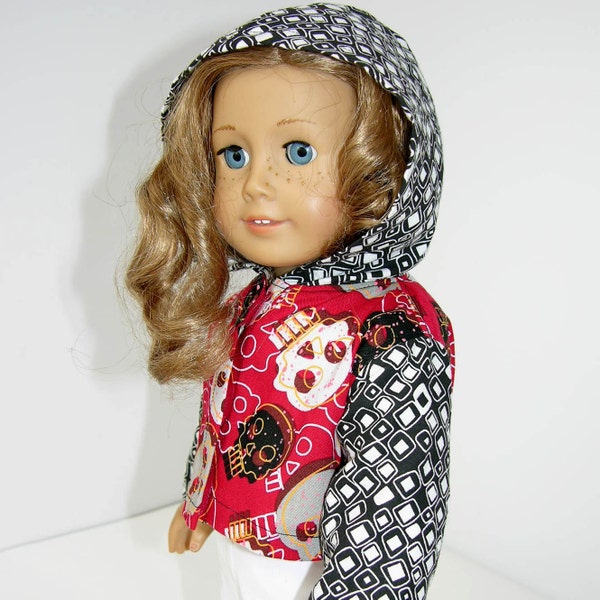 18 inch doll clothes fits American Girl Doll Hoodie Jacket 15 to 18 inch doll girl doll boy doll