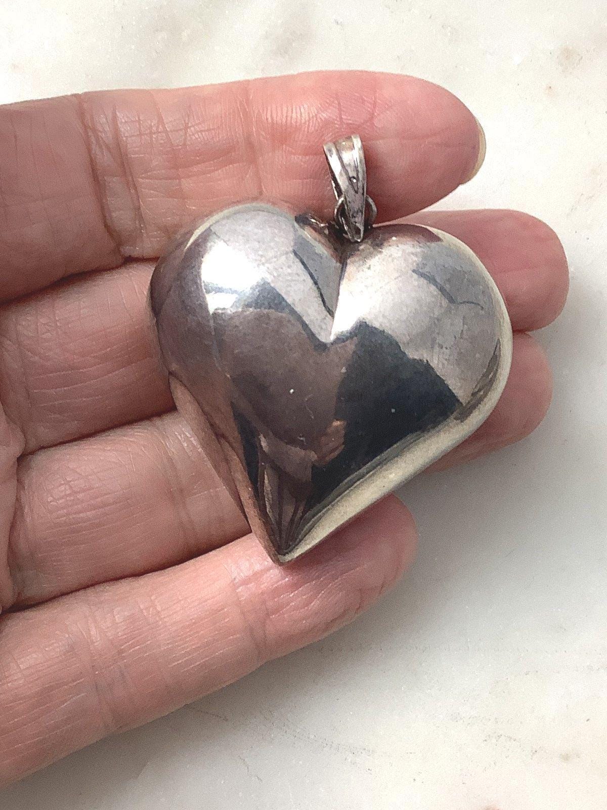 Vintage Puffy Heart - Etsy