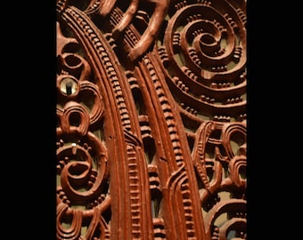 Maōri Carved Panel - New Zealand Ngāi Tahu Pacific Island Art