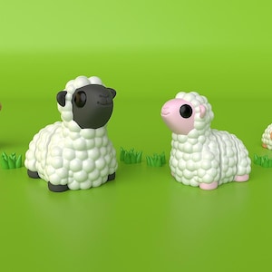 Flexi Lamb Spielzeug: 3D Gedruckter Sensorischer Fidget Schreibtischfreund