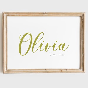 Custom Baby Name Print | Personalized Nursery Wall Art | Baby Name Gift | Printable Wall Decor for Kids Room