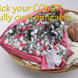 Carter's pink fox security blanket Clearance