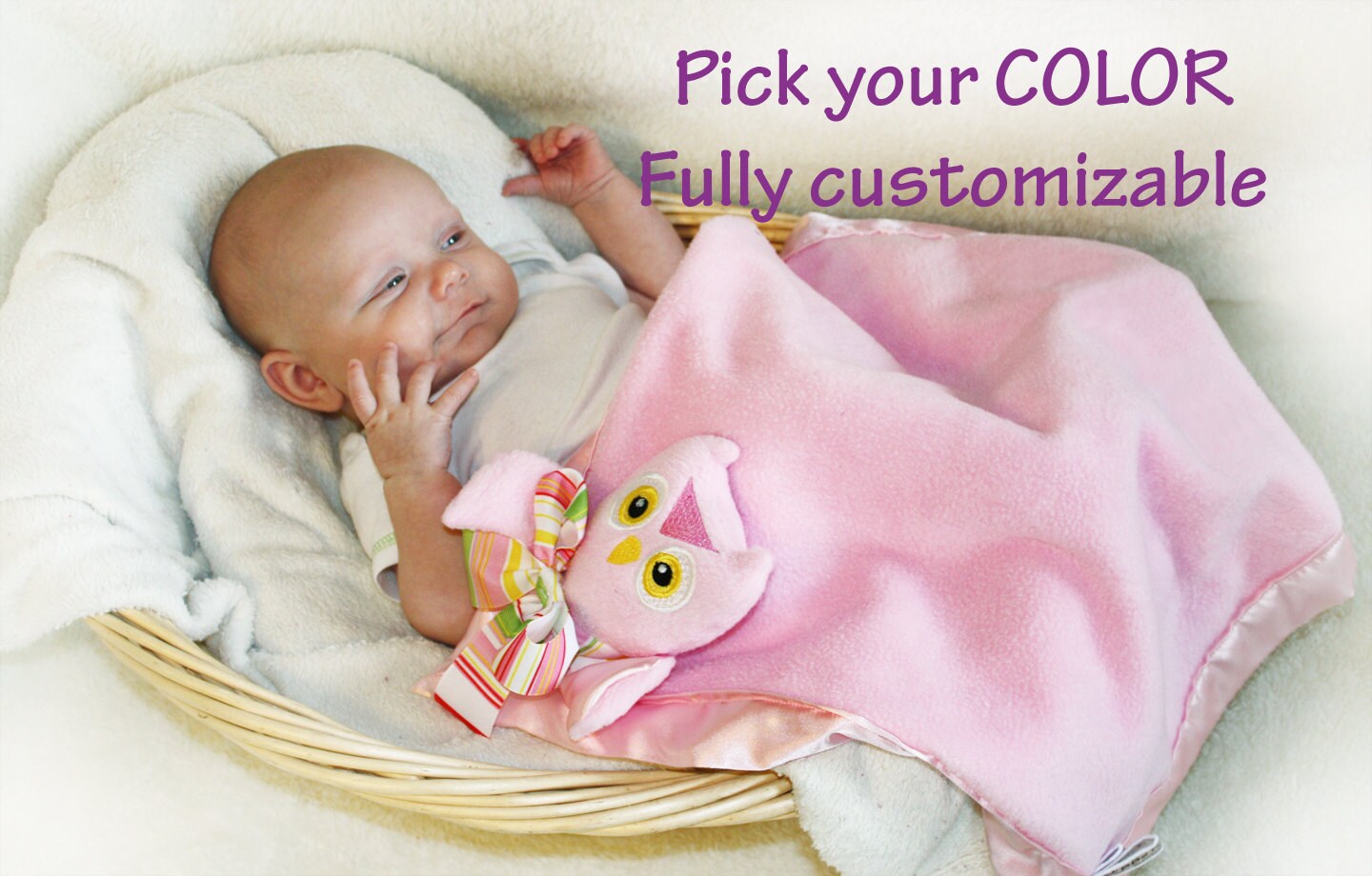 Peanut's Lovey Hand Crocheted Elephant Lovey Blanket