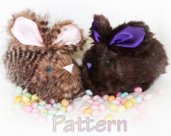 Bunny Pattern Stuffed rabbit pattern bunny pattern sewing pattern, bunny pattern, rabbit pattern, rabbit stuffie,easter bunny, child toy