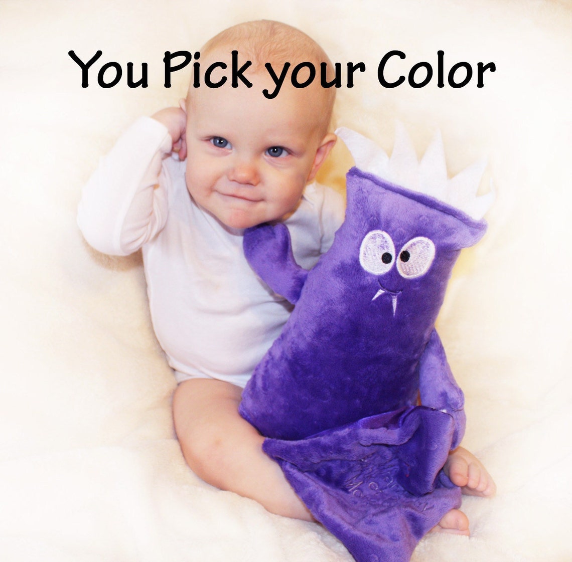 Monster Buddy Baby Toy Plush Monster Stuffed Animal With Etsy
