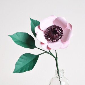 Paper flower anemone SVG download diy for cricut image 2