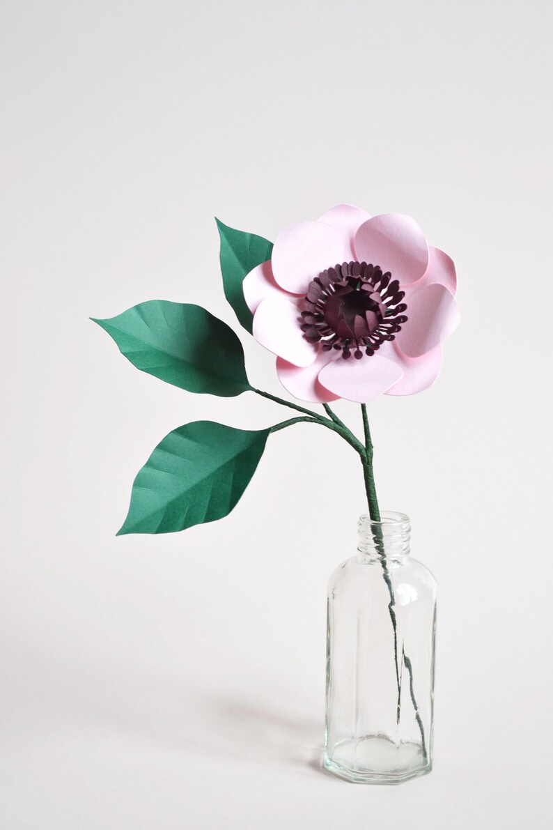 Paper flower anemone SVG download diy for cricut image 2